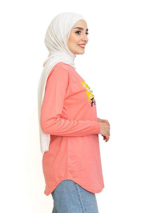 Bubblegum Printed Long - Sleeve Design 13 - Khotwh